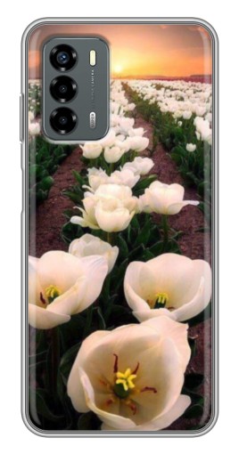 Чехол с картинкой "Поле тульпанов " для Blade V40 Vita