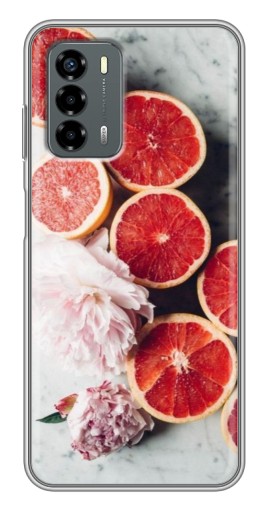 Чехол с картинкой "Половинки грейпфрутов" для Blade V40 Vita