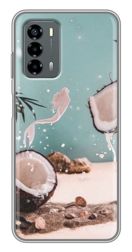 Чехол с картинкой "Половинки кокоса" для Blade V40 Vita