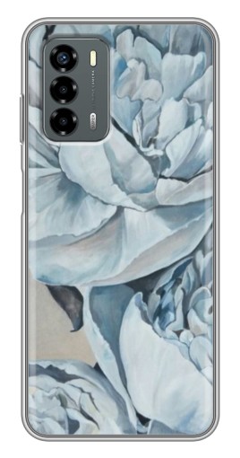 Чехол с печатью "Рисунок пионы" для Blade V40 Vita