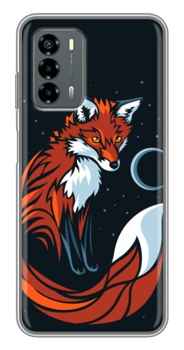 Чехол с печатью "Рыжая лиса" для Blade V40 Vita