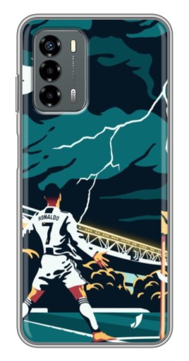 Силиконовый чехол с изображением "Ronaldo празднование" для Blade V40 Vita