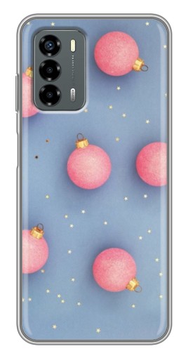 Чехол с картинкой "Розовые шары" для Blade V40 Vita