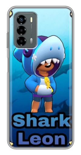 Силиконовый чехол с изображением "Shark Leon" для Blade V40 Vita