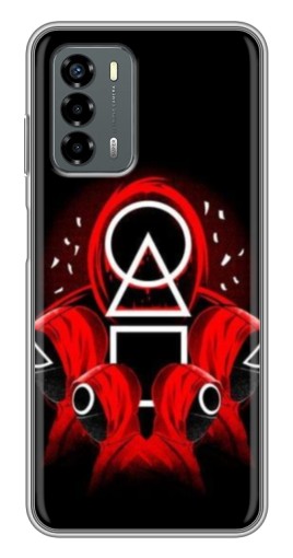 Силиконовый чехол с изображением "Солдаты с игры кальмара" для Blade V40 Vita