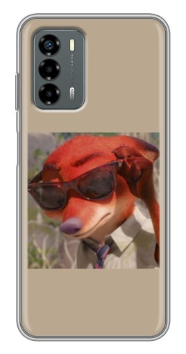 Чехол с картинкой "Стильный Ник" для Blade V40 Vita