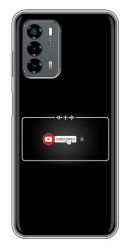 Силиконовый чехол с изображением "subscribed" для Blade V40 Vita