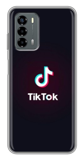 Чехол с принтом "TikTok темный" для Blade V40 Vita