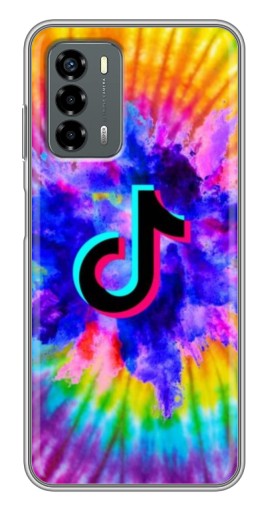 Чехол с картинкой "TikTok в красках" для Blade V40 Vita