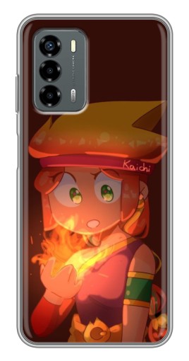 Чехол с принтом "Удивлённая Амбер" для Blade V40 Vita