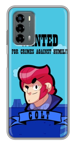 Силиконовый чехол с изображением "WANTED COLT" для Blade V40 Vita