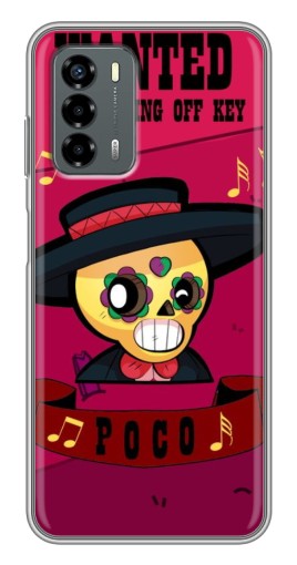 Чехол с принтом "WANTED POCO" для Blade V40 Vita
