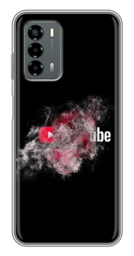Чехол с картинкой "Яркий Ютуб" для Blade V40 Vita