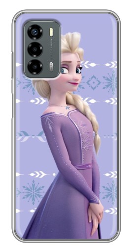 Силиконовый чехол с изображением "Ельза" для Blade V40 Vita