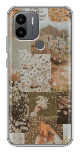 Силиконовый чехол с изображением "Коллаж ромашек " для Xiaomi Poco C50