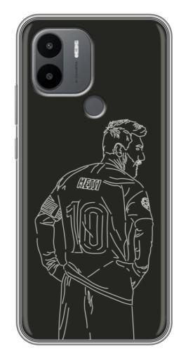 Чехол с печатью "Контур Месси" для Xiaomi Poco C50
