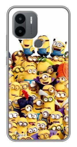 Силиконовый чехол с изображением "Куча миньонов" для Xiaomi Poco C50