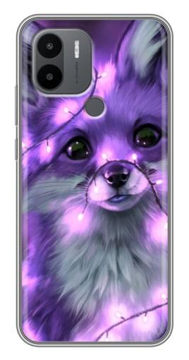 Силиконовый чехол с изображением "Лисенок фиолетовый" для Xiaomi Poco C50