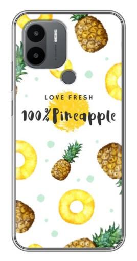 Чехол с картинкой "Любовь к ананасам" для Xiaomi Poco C50