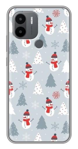 Чехол с печатью "Новогодний фон" для Xiaomi Poco C50