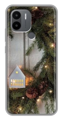 Силиконовый чехол с изображением "Новогодний венок" для Xiaomi Poco C50