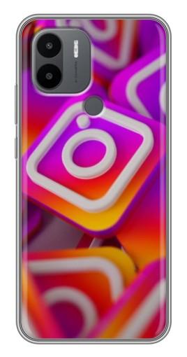 Силиконовый чехол с изображением "Значки Инстаграм" для Xiaomi Poco C50