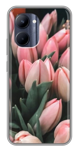 Силиконовый чехол с изображением "Букет тюльпанов" для Realme C33