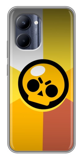 Чехол с принтом "Череп Бравл Старс" для Realme C33