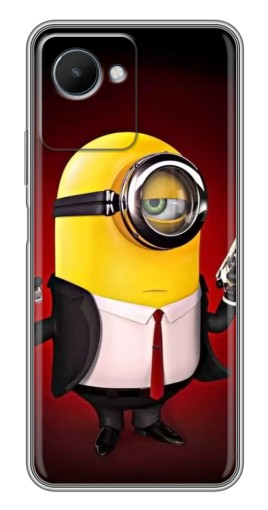 Силиконовый чехол с изображением "Агент Миньон" для Realme C30s