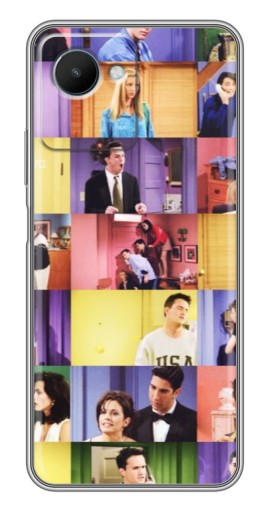 Чехол с картинкой "Актеры Друзья" для Realme C30s