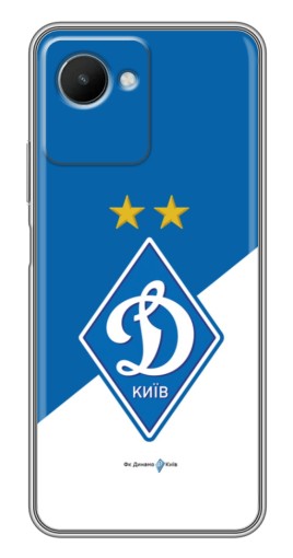 Чехол с печатью "Бело-синий Динамо" для Realme C30s