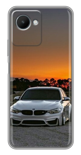 Чехол с картинкой "BMW белая" для Realme C30s