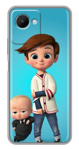 Чехол с печатью "Boss and Boy" для Realme C30s