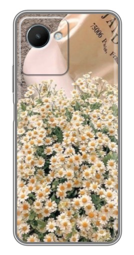 Чехол с печатью "Букет ромашек" для Realme C30s