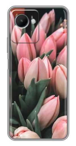 Чехол с печатью "Букет тюльпанов" для Realme C30s