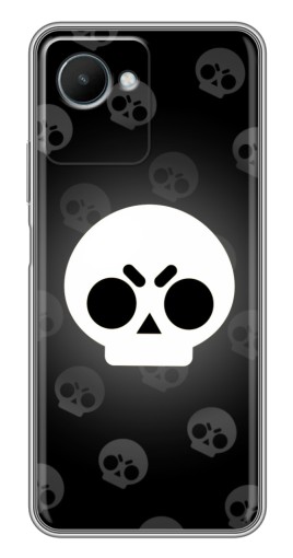 Чехол с картинкой "Череп" для Realme C30s