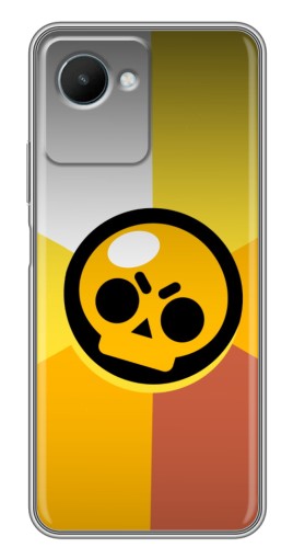 Чехол с принтом "Череп Бравл Старс" для Realme C30s