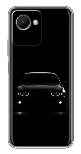 Силиконовый чехол с изображением "Черный бумер" для Realme C30s