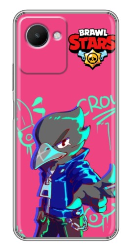 Силиконовый чехол с изображением "Crow Asassin" для Realme C30s