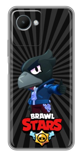 Силиконовый чехол с изображением "Crow Brawl Stars" для Realme C30s