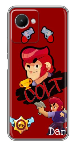 Силиконовый чехол с изображением "Dark Colt" для Realme C30s