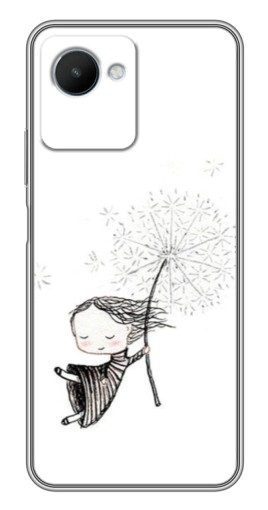 Чехол с принтом "Девочка с одуванчиком" для Realme C30s