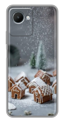 Чехол с печатью "Домики из пряников" для Realme C30s