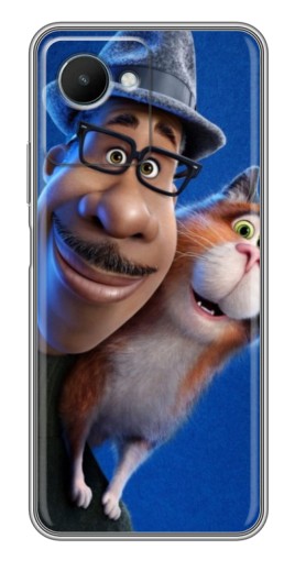 Чехол с печатью "Джо и кот" для Realme C30s