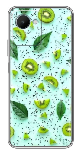 Силиконовый чехол с изображением "Фон киви" для Realme C30s