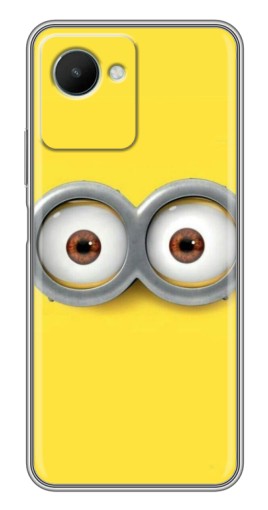 Чехол с картинкой "Глаза Боба миньона" для Realme C30s