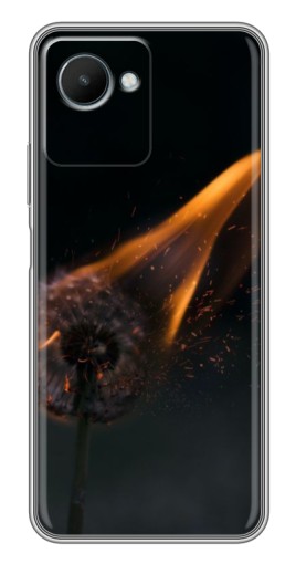 Силиконовый чехол с изображением "Горящий одуванчик" для Realme C30s