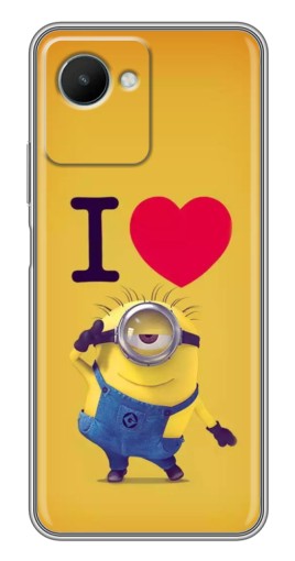Чехол с картинкой "I Love Minion" для Realme C30s