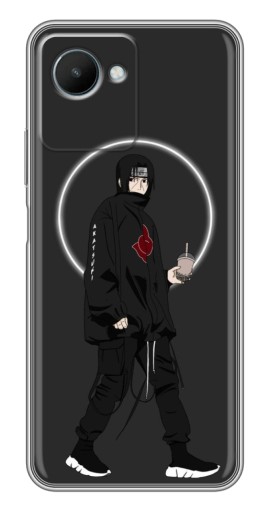 Чехол с печатью "Итачи с напитком" для Realme C30s