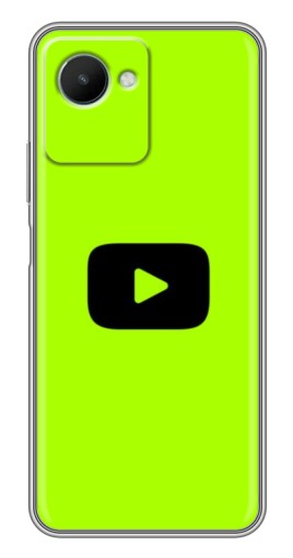 Чехол с картинкой "Кнопка Ютуба" для Realme C30s